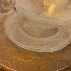 Christmas Vintage Dish Set *Glass 