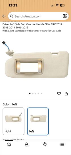 Sun visor for Honda CRV 2012-2016 driver side