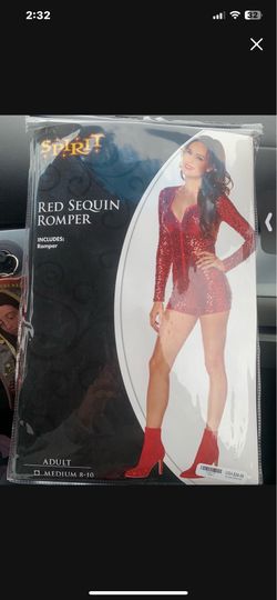 Red Sequin Romper