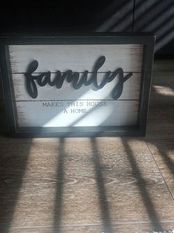 FAMILY Black and White Sign (PICK UP ONLY)