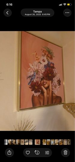 Flower girl wall decor