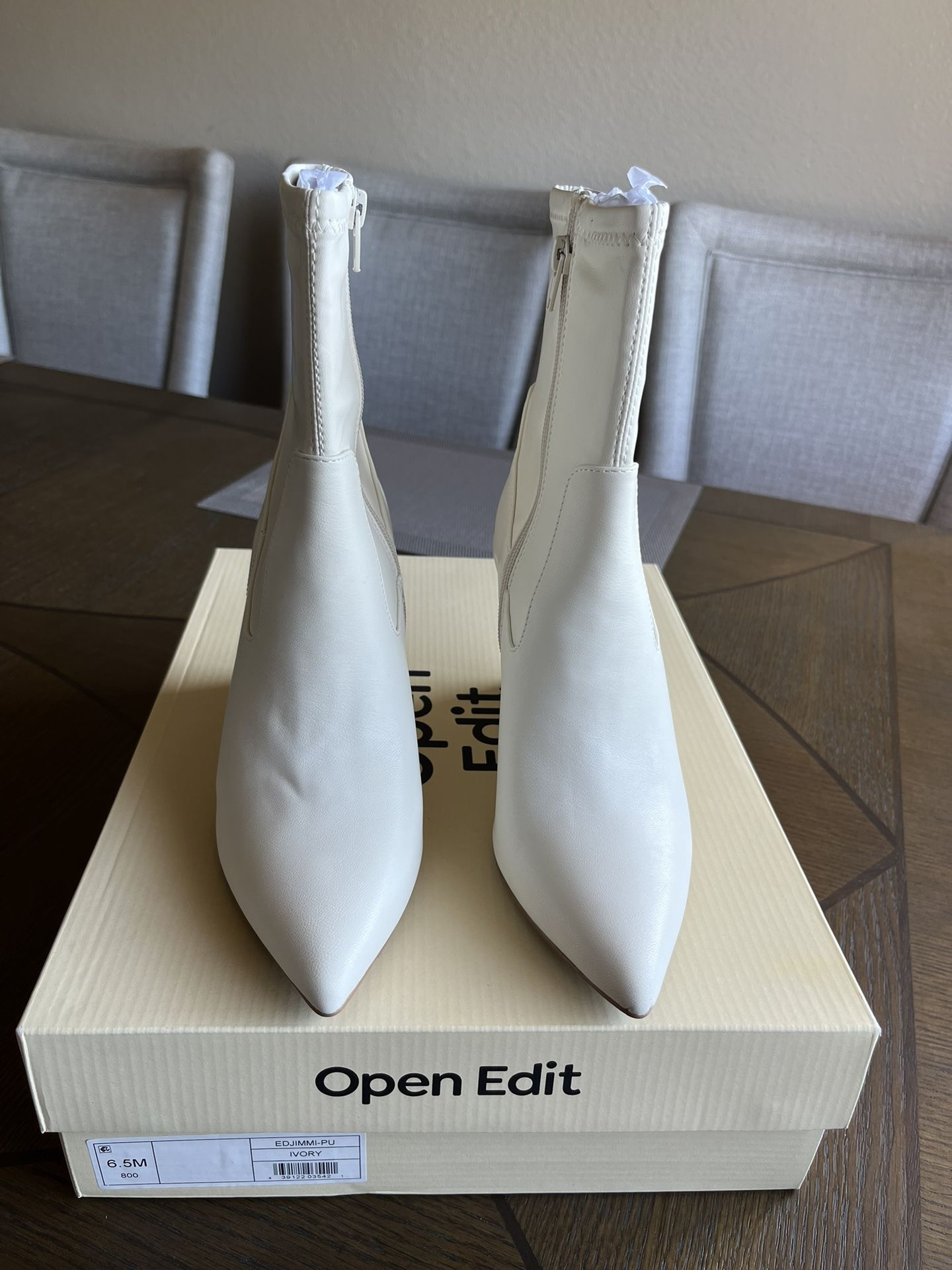 Open Edit Jimmie Pointed Toe Wedge Bootie ( Women)