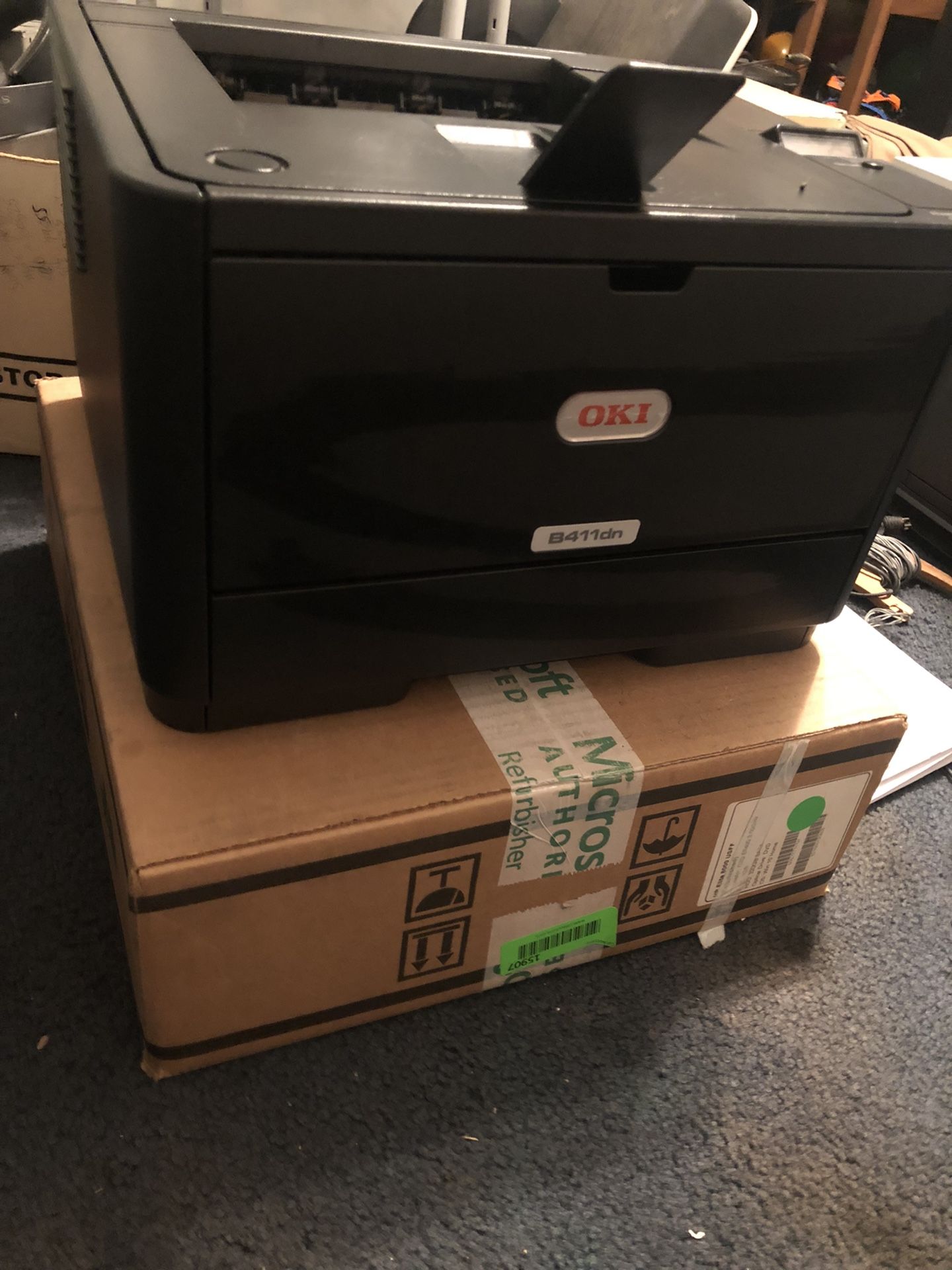 Certified Refurbished Ok I Printer Model N22201A With CDs And Manual Says Toner Missing Prints As Pictured Retail Price $399 My Price
