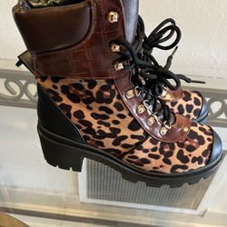 Leopard Boots Size 9 