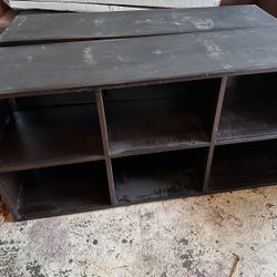 2 Large Metal And Rubber Shelves 