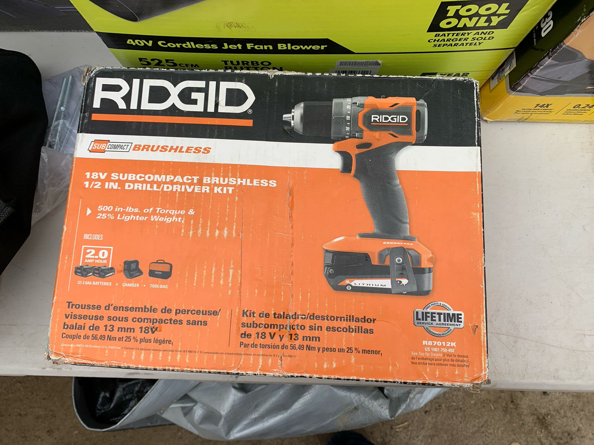 Rigid Brushless 1/2 Drill Combo Kit