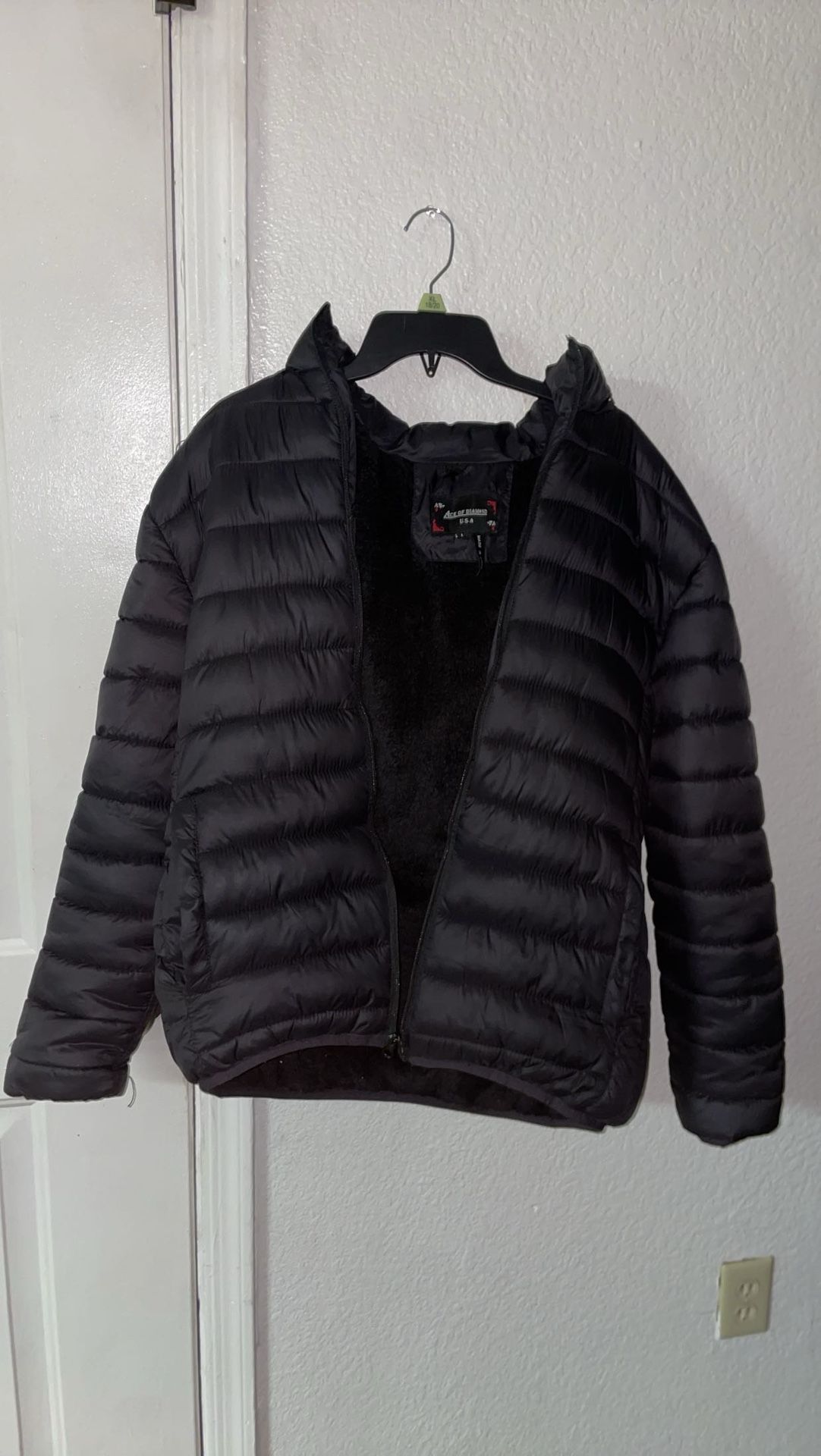 men’s ace of diamonds puffer jacket