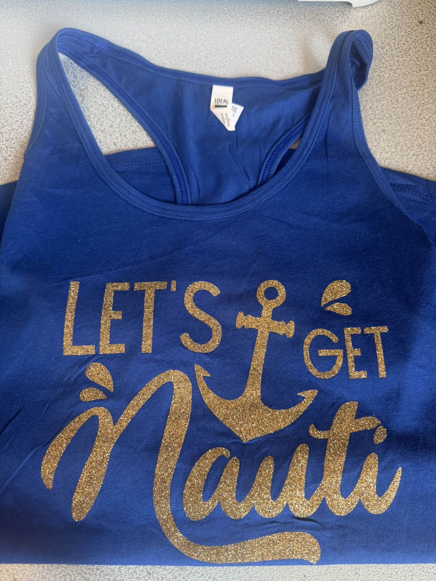 Let’s Get Nauti Small Handcrafted Tank Top