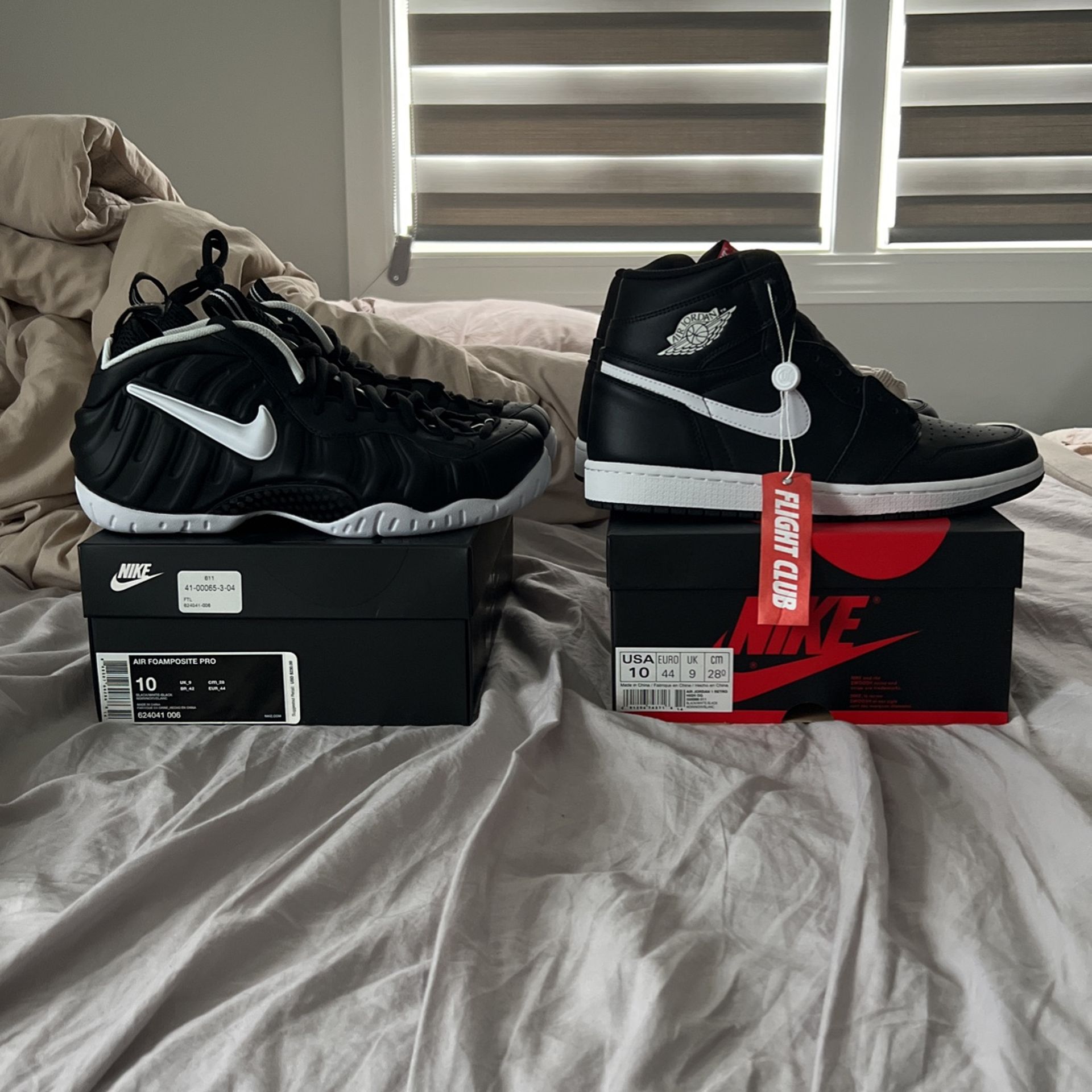 Ying Yang Jordan 1 and Dr Doom Foamposites