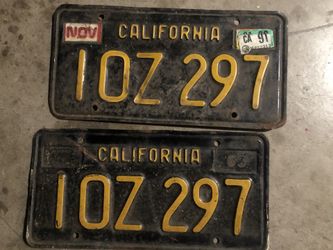 Vintage License Plates
