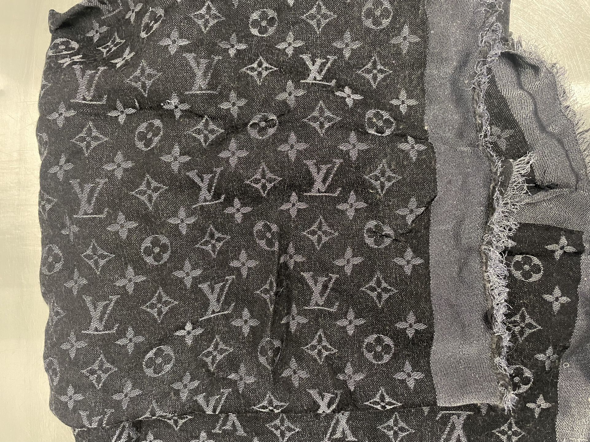 LOUIS VUITTON Black Shine Monogram Shawl Scarf/Wrap for Sale in Gilbert, AZ  - OfferUp