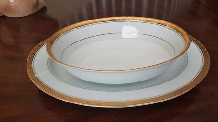Two pieces of serving dishes Noritake