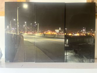 custom 3-panel (triptych) gallery-wrapped Triptych canvas wall art