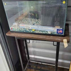 Aquarium and Metal Stand