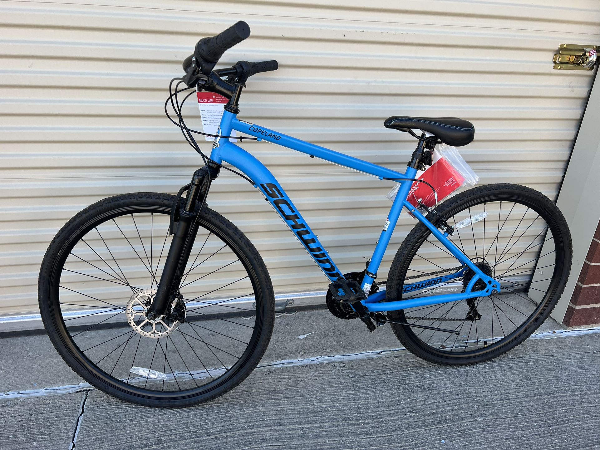 Schwinn Copeland Hybrid Bike, 21 Speeds, 700c Wheels, Blue