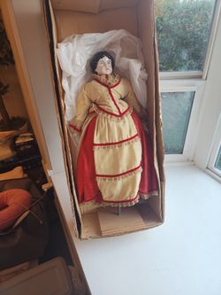Vintage Doll Porcelain Cloth