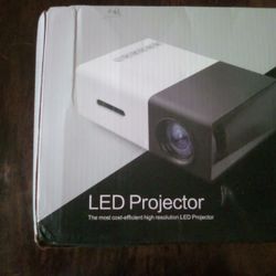 Mini LED Projector Includes Remote & Power Adapter