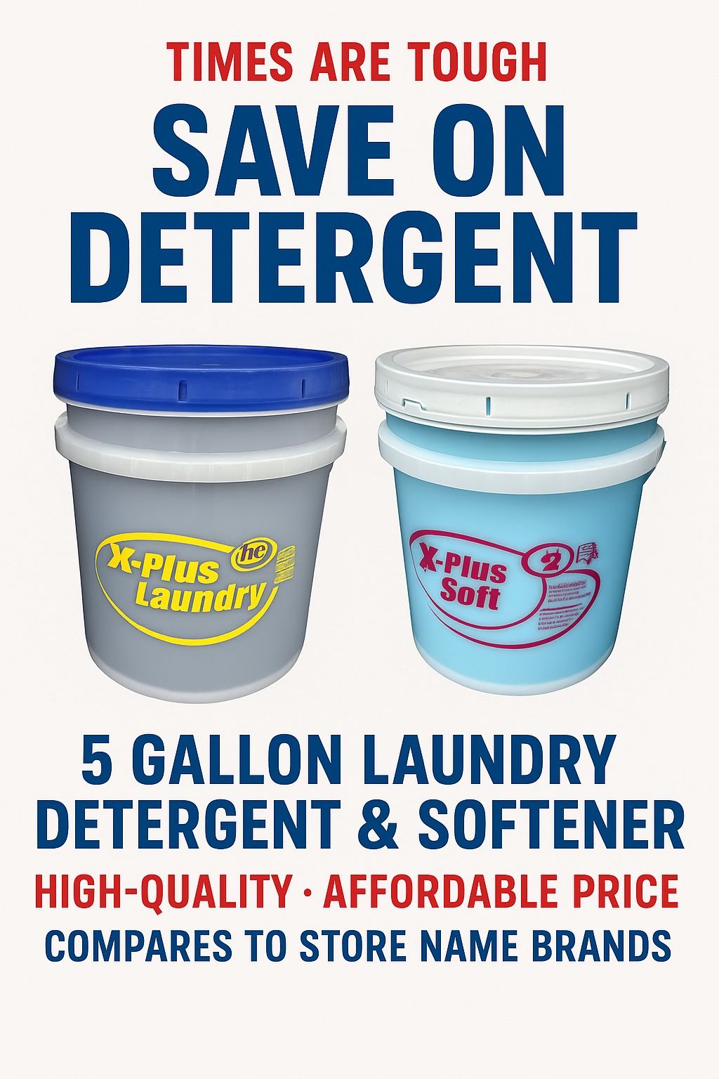 5-Gallon Laundry Detergent & Softener