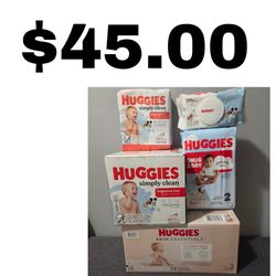Huggies diapers and wipes
