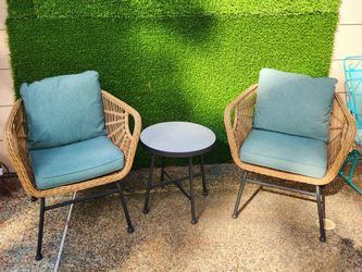Wicker patio set