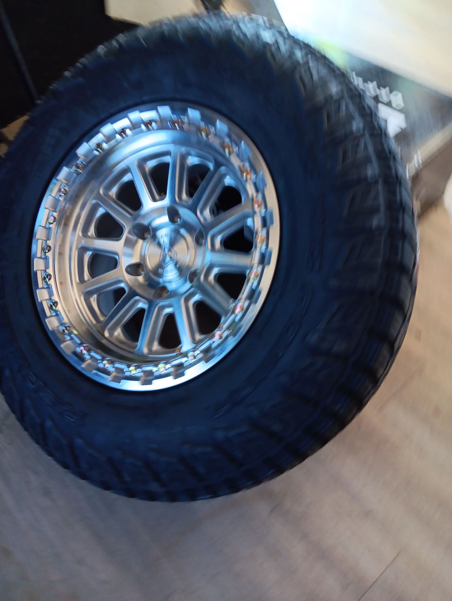 17x9 ARENA Rims 6 Lug 6x139 on New tires 285 70 17