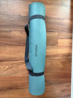 WOHAO 8mm Extra-Wide Non-Slip Yoga Mat (80cm x 72")