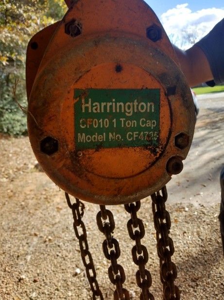 Harrington Hoist 1 Ton Cap 