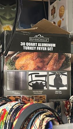 30 quart turkey fryer propane grill with pot