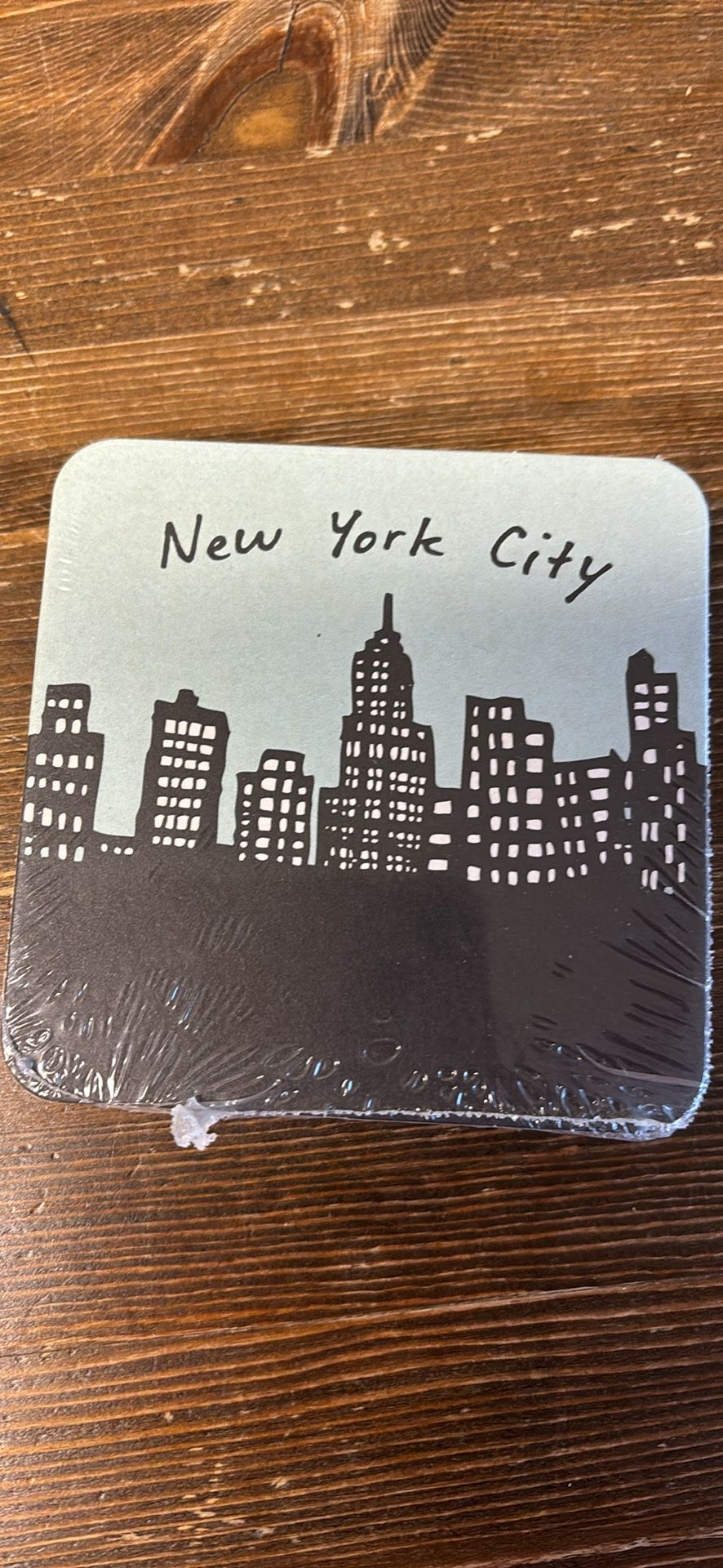 2 sets of cardboard pulpboard coaster 4x4 Brooklyn New York City New York New