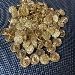 Military Brass Buttons - Waterbury