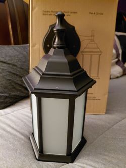 Outdoor Fluorescent Porch Light Black