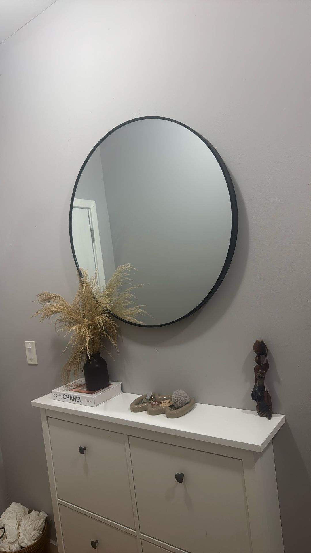 Beautiful Round And black Mirror