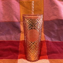 NWOT Starbucks Rose Gold Cup 