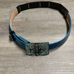 Men’s handmade leather belt size 40 by the wild West boots company