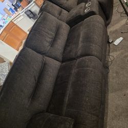 Moving Sale. Couch Reclines And Has A Charging Port 