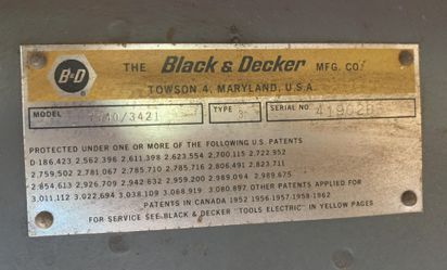 Black And Decker Radial Arm Saw