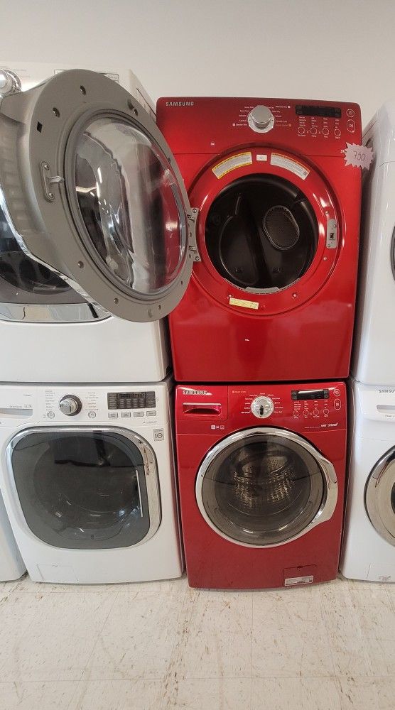 Samsung Front Load Washer And Electric Dryer Set Used In Good Condition With 90day's Warranty