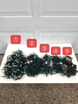 Brand-new outdoor holiday light string / Multiple specifications / All in good condition and ready to be lit up