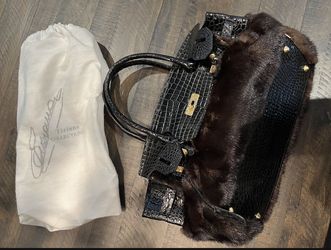 Tiziana Rabbit Fur Handbag/Purse