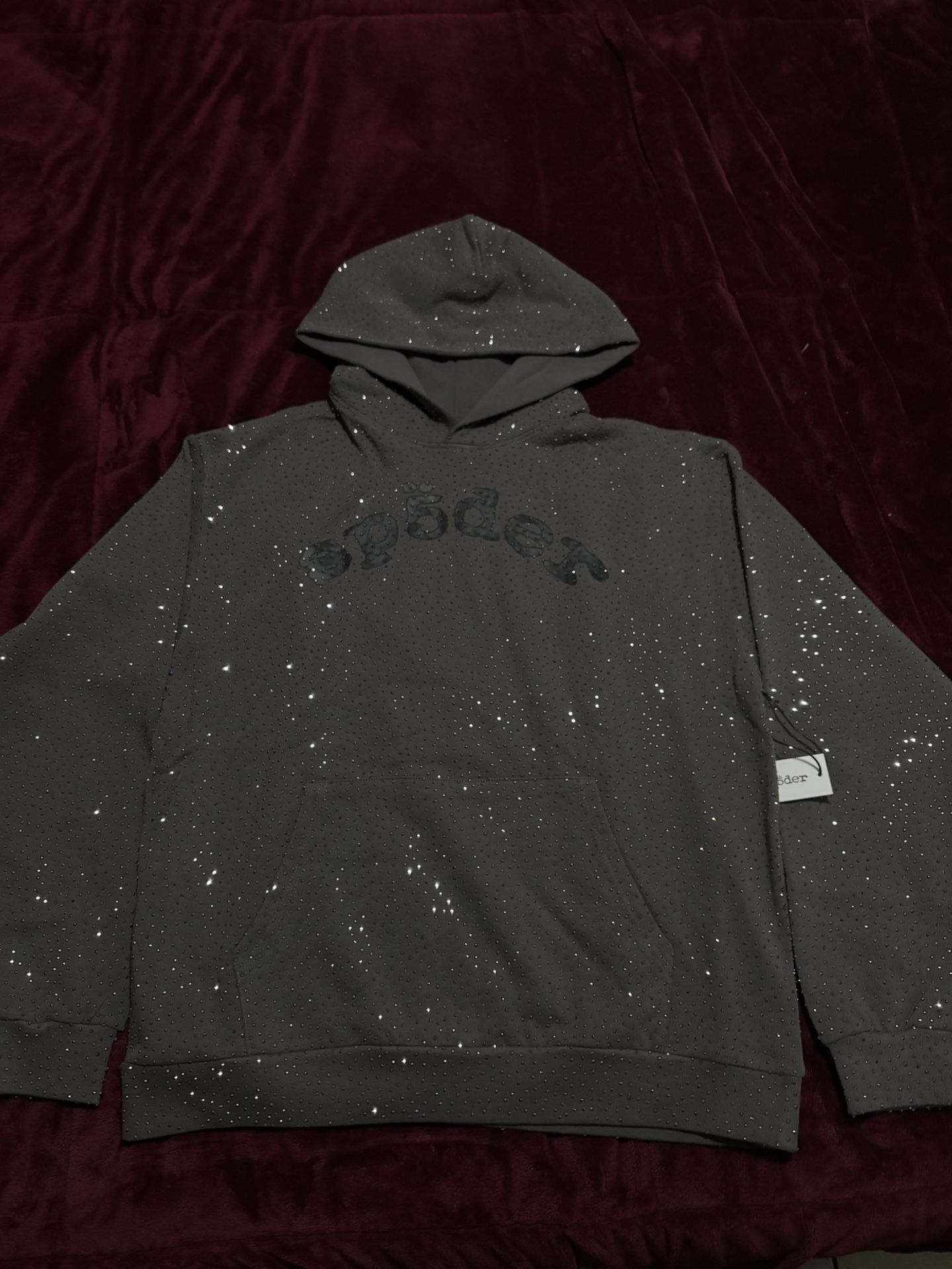 Spider Rime Stone Hoodie