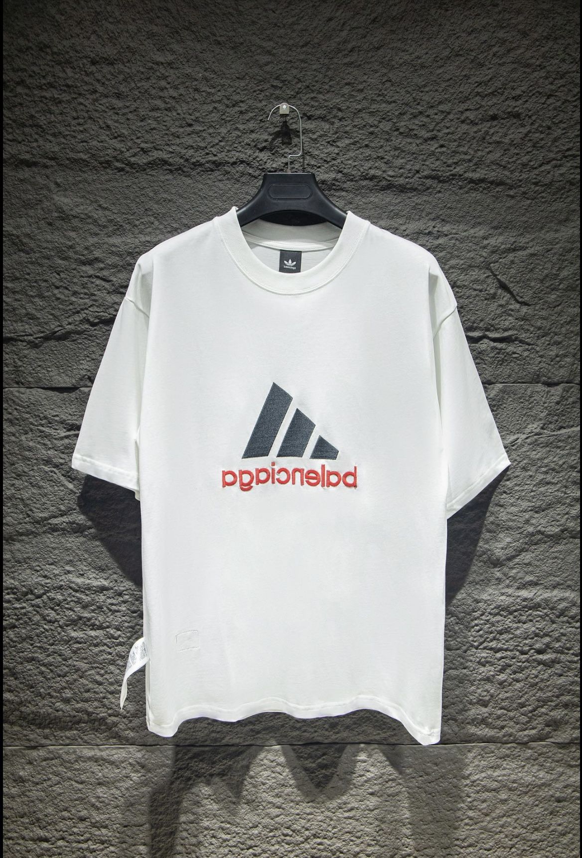 Balenciaga x Adidas Mirror Embroidered T-Shirt 