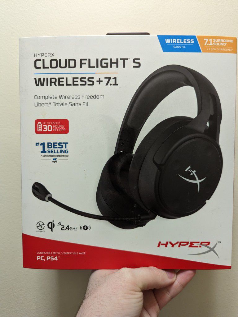 HyperX Cloud Flight S | PC/PS4 Wireless USB Headset