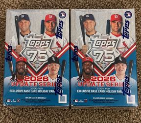 2026 Topps Update Series Baseball Hobby Box Lot of 2