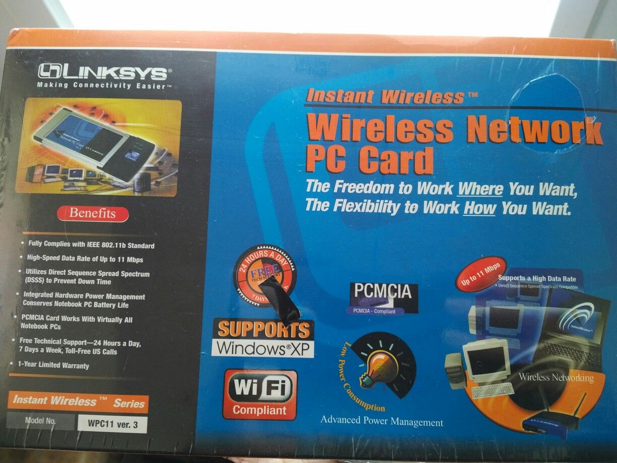 Linksys wireless pcmcia card - new in sealed box