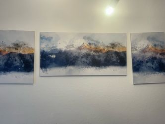Three piece wall art