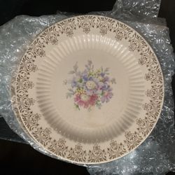 Gold Trim Heritage Side Bread Plates - Lot Of 8-