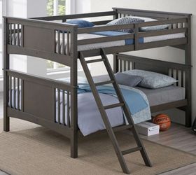 Brand New Grey Full over Full Bunk Bed