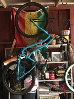 Blue Phat bicycle beach cruiser