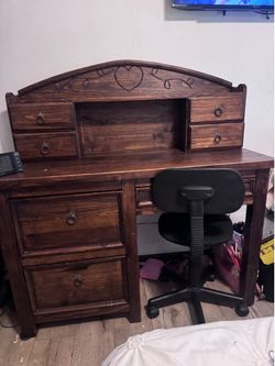 Rustic Wood Desk