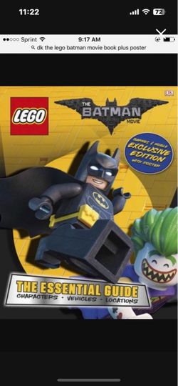 NEW The LEGO Batman Movie Essential Guide Hardcover Storybook Story Books